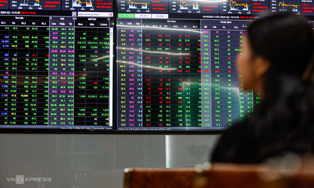 Chứng khoán tiếp tục 'xanh vỏ, đỏ lòng'