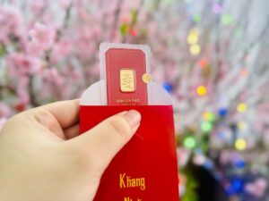 Lì xì Tết một phân vàng được ưa chuộng