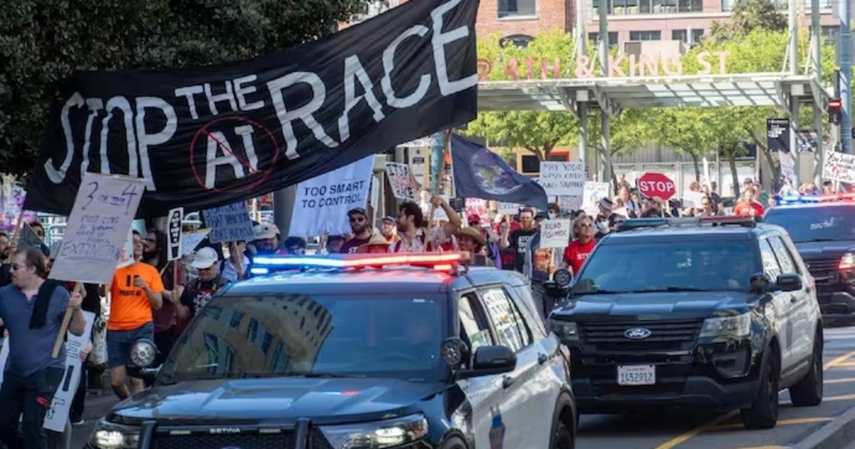 Hàng trăm người biểu tình yêu cầu Anthropic, OpenAI và xAI dừng cuộc đua AI