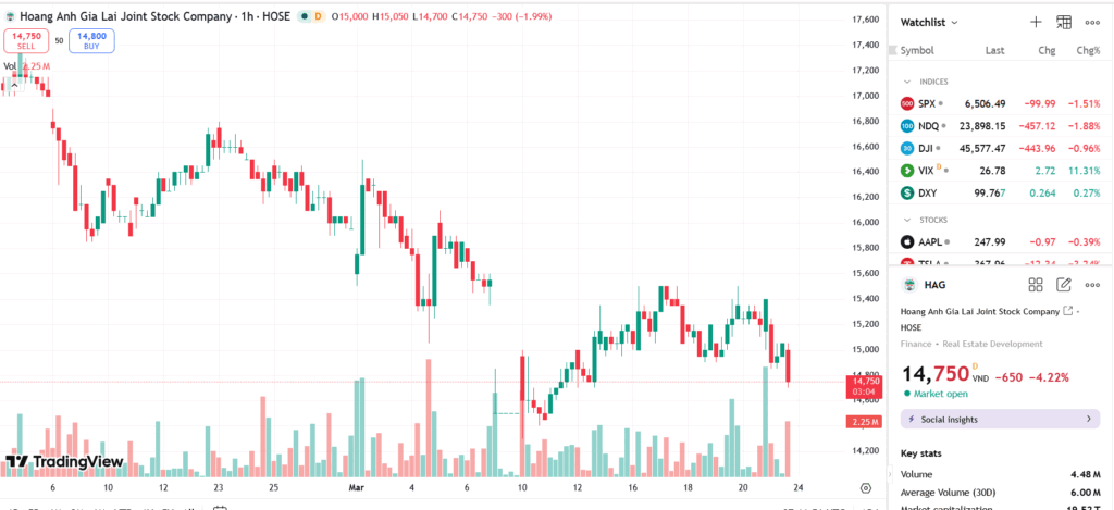 Chủ tịch HAG đăng ký mua thêm 4 triệu cổ phiếu