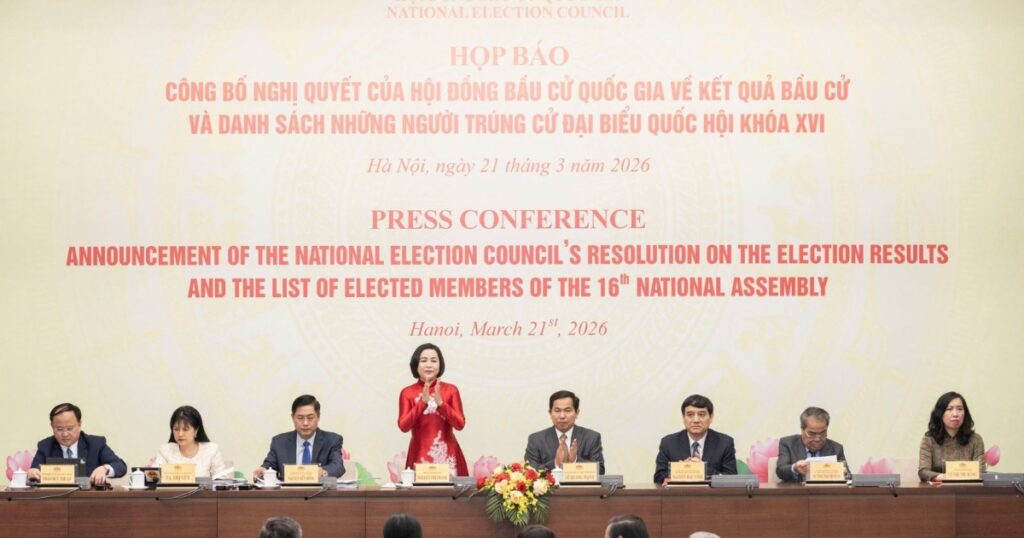 Công bố danh sách trúng cử đại biểu Quốc hội khóa XVI