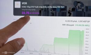 Cổ phiếu Vinaconex tăng trần liên tục