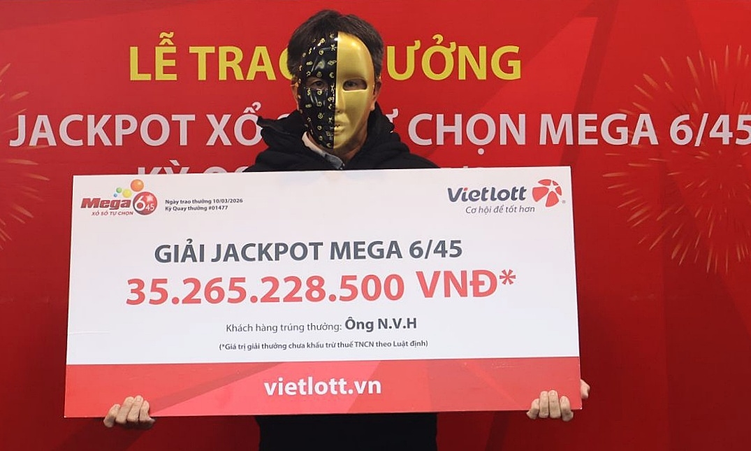 Người đàn ông mua Vietlott theo ngày sinh cháu nội trúng 35 tỷ đồng