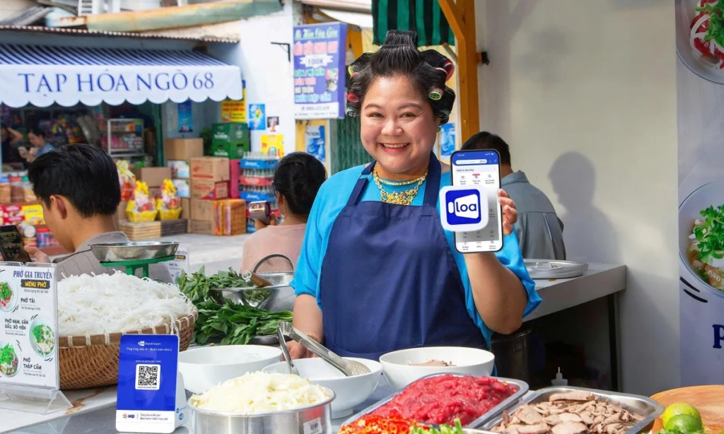 MB tặng loa thanh toán, miễn phí 5 năm cho hộ kinh doanh