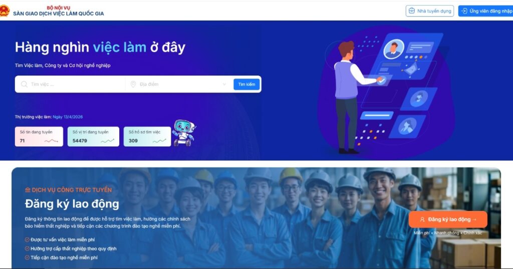 Bố trí nhân sự có trình độ công nghệ thông tin để vận hành Sàn giao dịch việc làm quốc gia