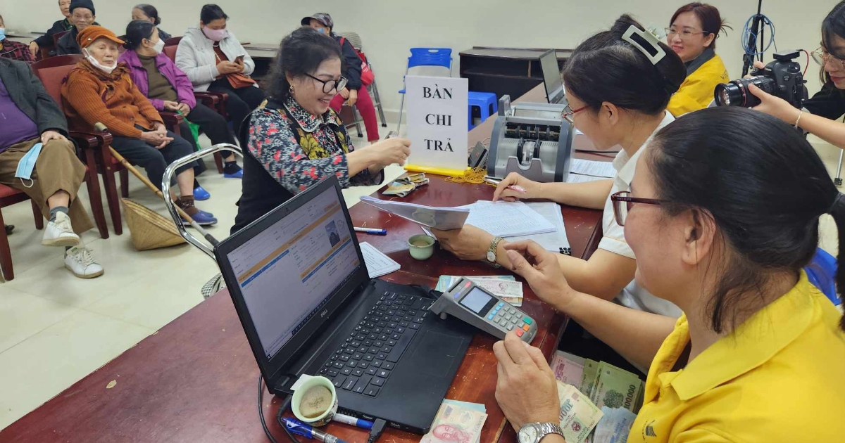 Hơn 1,3 triệu người đang hưởng lương hưu dưới 10 triệu đồng/tháng