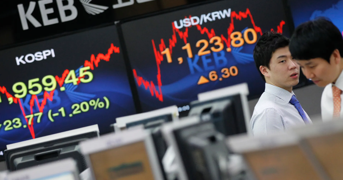 Chứng khoán Hàn Quốc hoàn tất tháng giảm mạnh nhất 18 năm