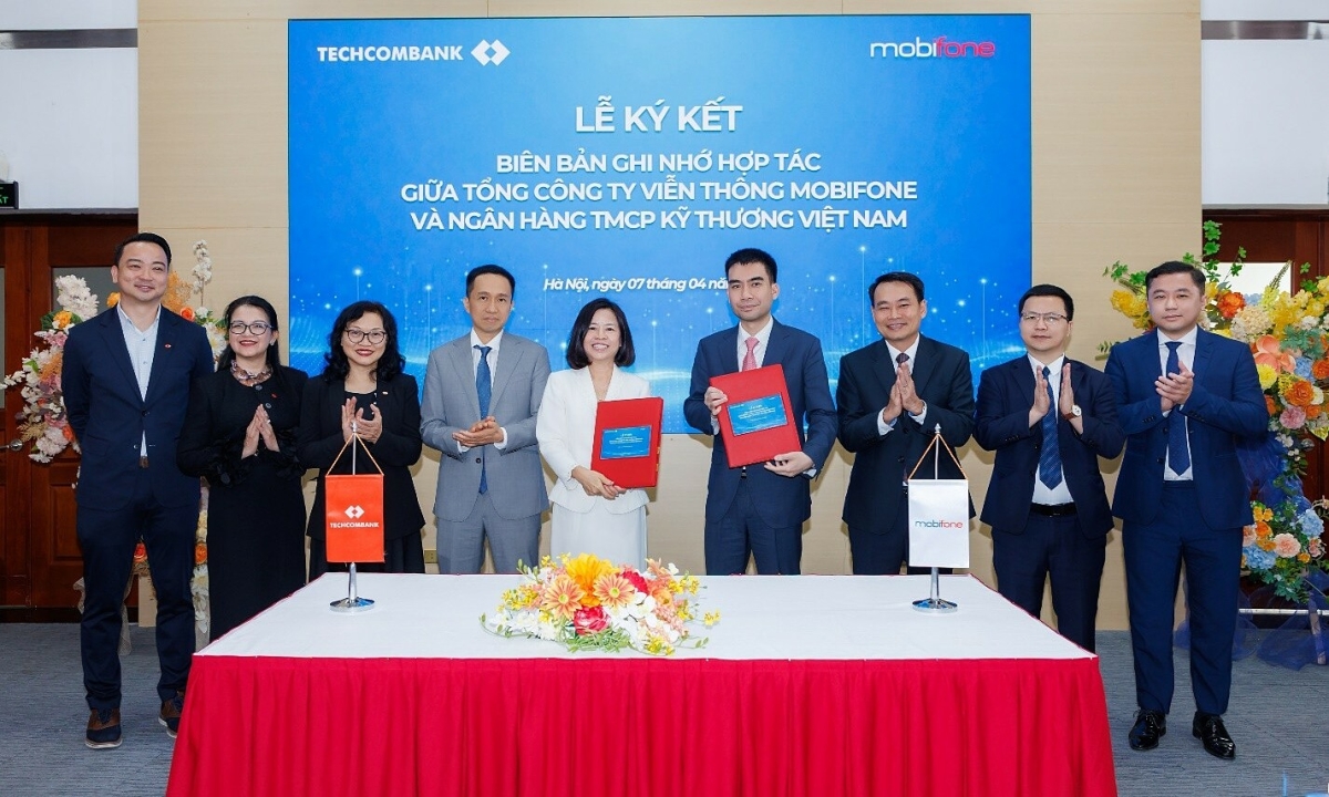 MobiFone hợp tác Techcombank thúc đẩy hệ sinh thái tài chính - công nghệ số