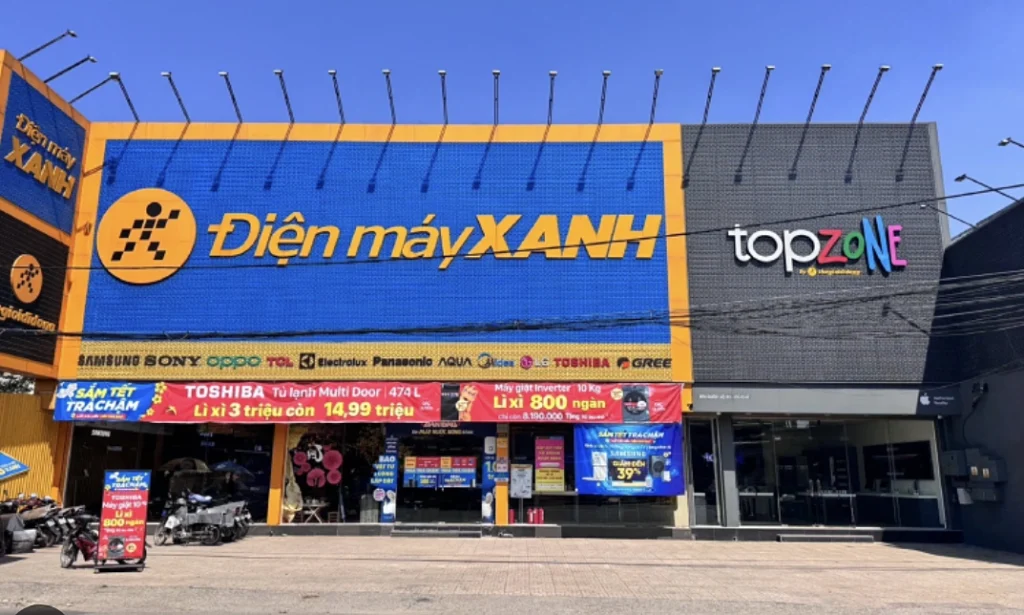 Doanh thu Điện Máy Xanh tăng cao