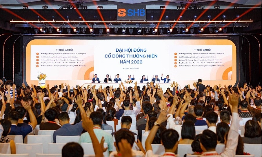 Cổ đông tham dự đại hội đồng cổ đông SHB cao kỷ lục