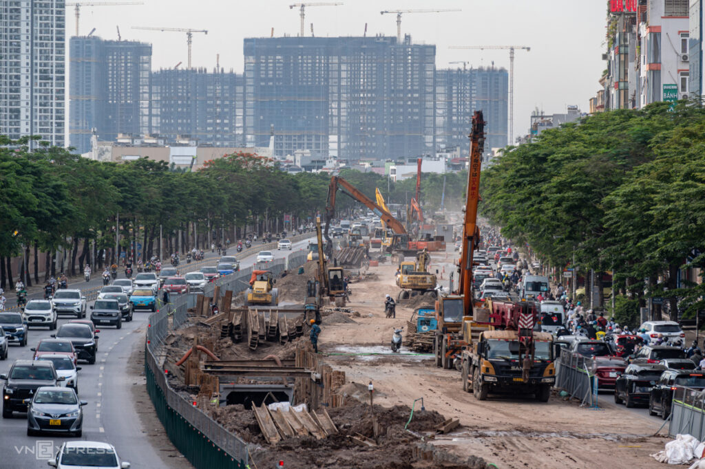 Nội đô Hà Nội thành đại công trường