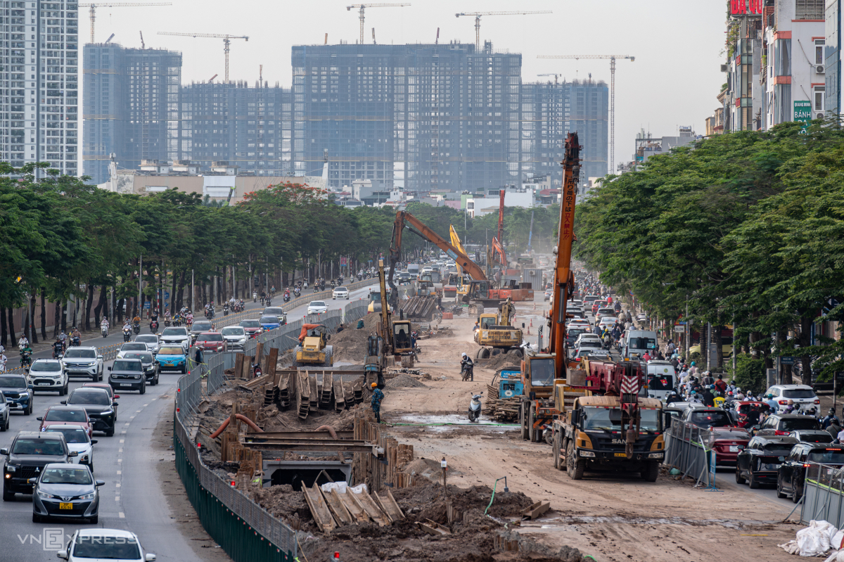 Nội đô Hà Nội thành đại công trường