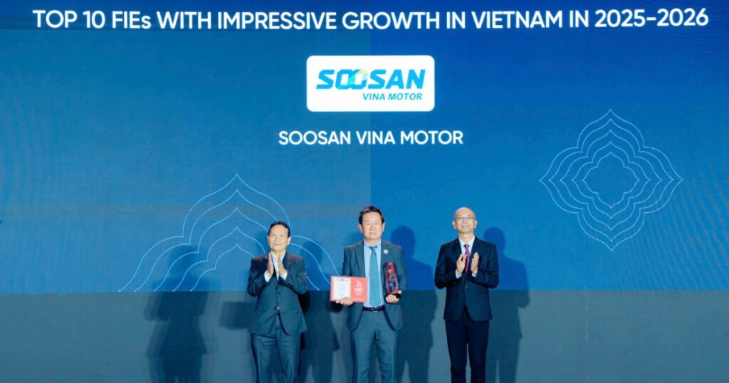Soosan Vina Motor: Hành trình kiến tạo giá trị bền vững, khẳng định vị thế Top 10 FDI tăng trưởng ấn tượng