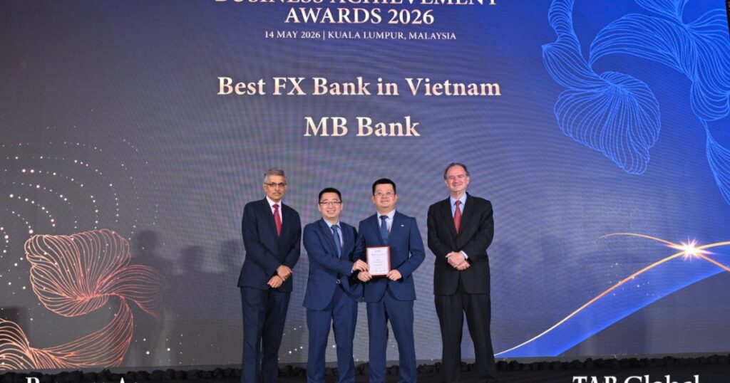 MB lần thứ ba liên tiếp được vinh danh “Ngân hàng giao dịch ngoại hối tốt nhất Việt Nam 2026”