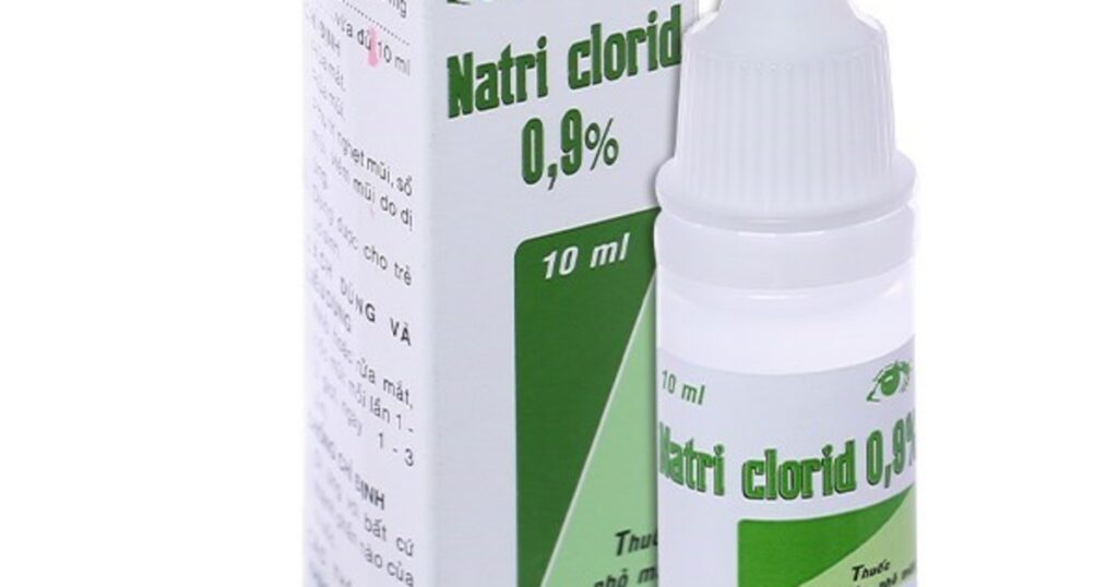 Bộ Y tế quyết định thu hồi trên toàn quốc lô thuốc nhỏ mắt Natri clorid 0,9%