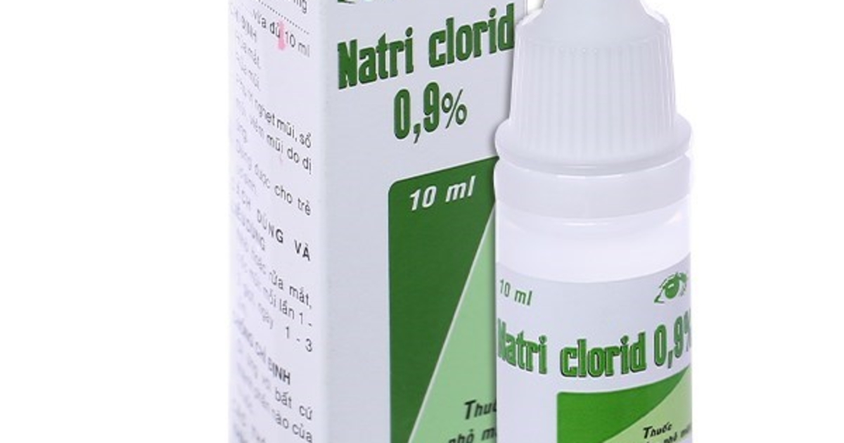 Bộ Y tế quyết định thu hồi trên toàn quốc lô thuốc nhỏ mắt Natri clorid 0,9%