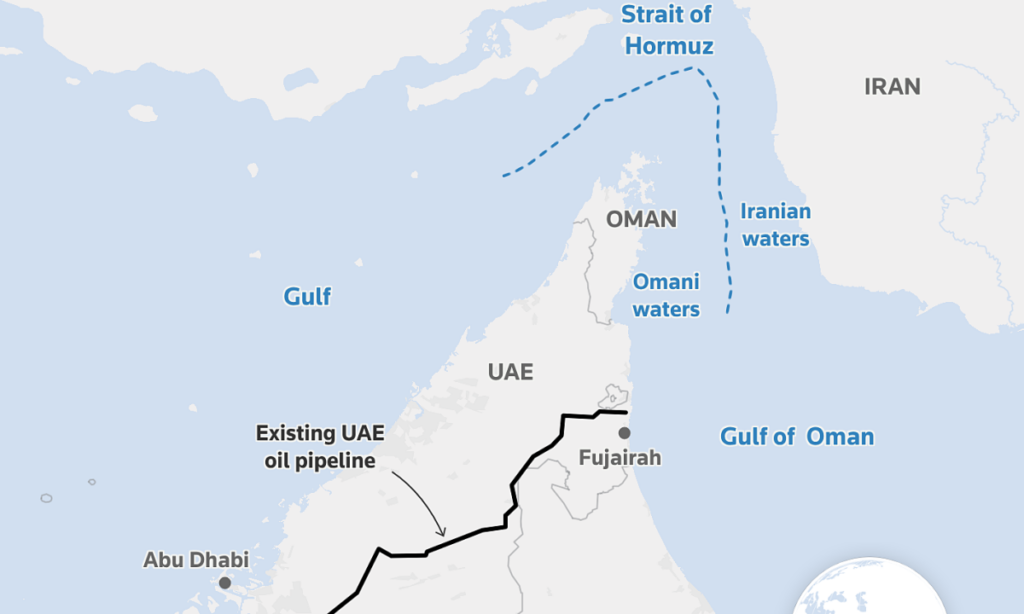 UAE gấp rút xây đường ống dẫn dầu, tránh eo biển Hormuz