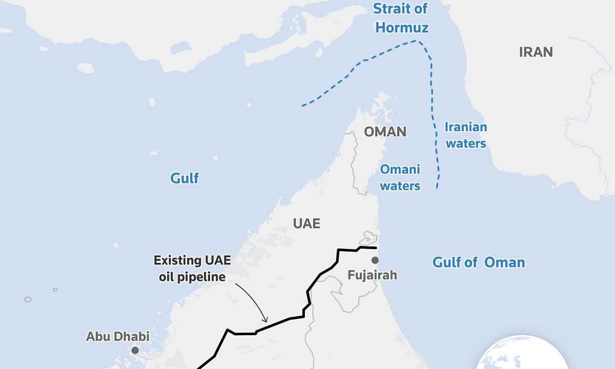 UAE gấp rút xây đường ống dẫn dầu, tránh eo biển Hormuz