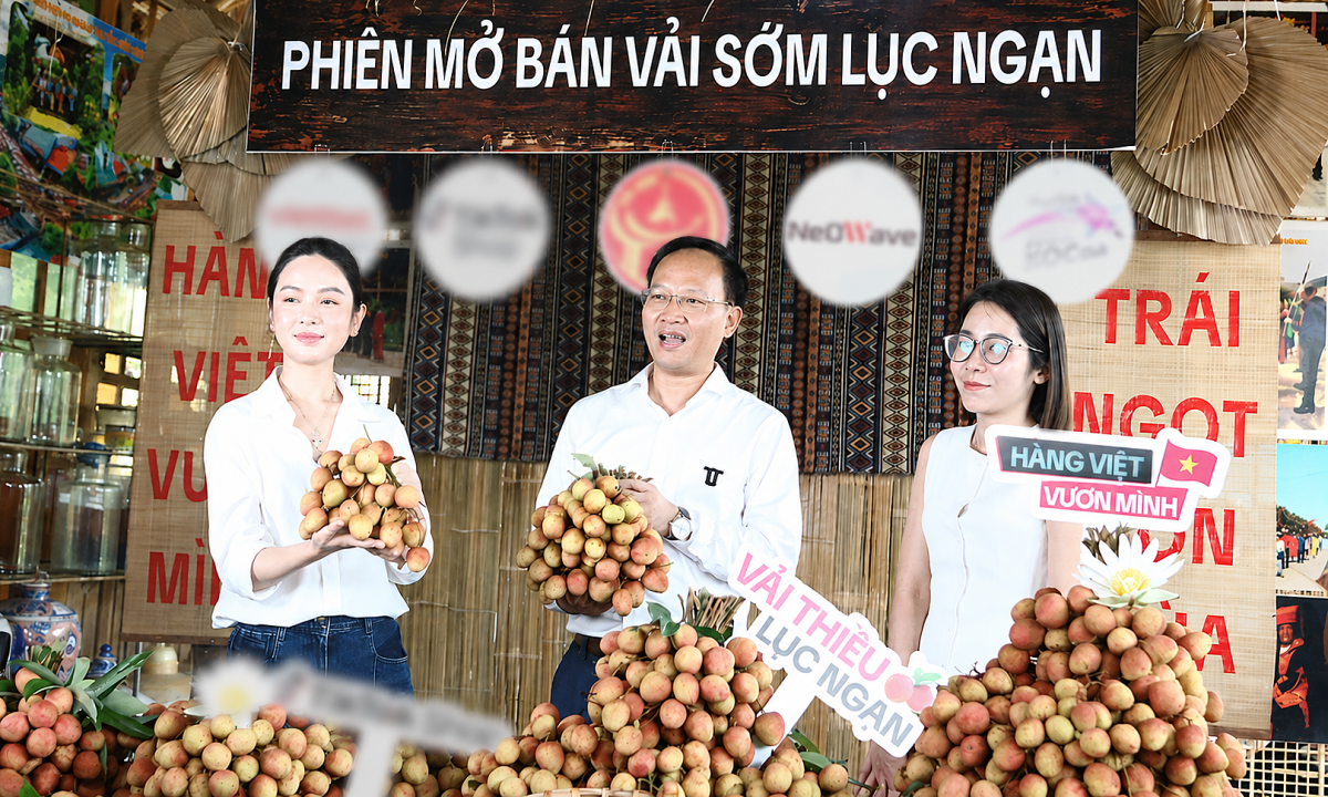 Phó chủ tịch Bắc Ninh livestream bán 31 tấn vải thiều