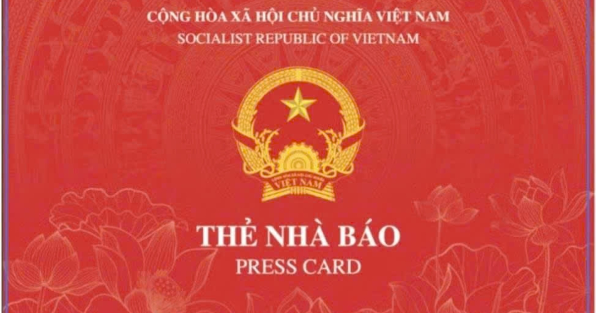 Bộ Văn hóa, Thể thao và Du lịch ban hành mẫu thẻ nhà báo 2026
