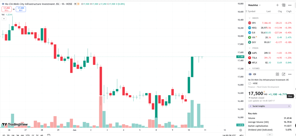 Quy mô đặt mua trái phiếu CII đạt 324% giá chào bán