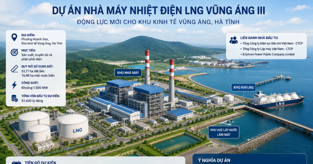 Hà Tĩnh thúc đẩy triển khai dự án Nhà máy Nhiệt điện LNG Vũng Áng III hơn 51.000 tỷ đồng