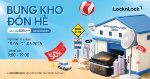 LocknLock Brand Day 2026: Giảm giá tới 50% tại Bắc Ninh