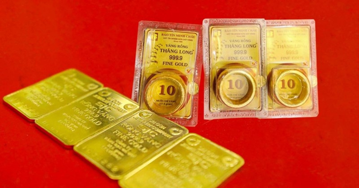 Biên độ tăng của giá vàng trong nước nới rộng