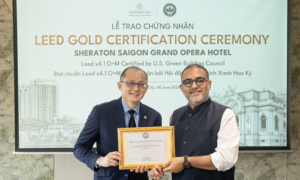 Sheraton Saigon Grand Opera Hotel đạt LEED Gold về vận hành bền vững