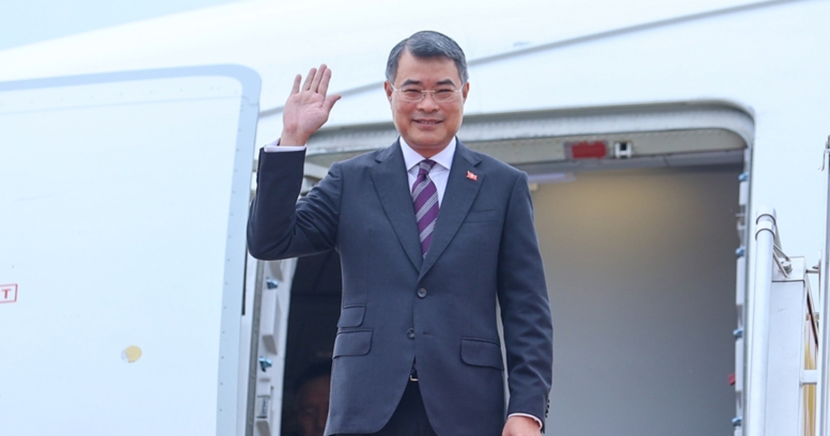 Thủ tướng Chính phủ Lê Minh Hưng lên đường tham dự Hội nghị Cấp cao kỷ niệm 35 năm quan hệ ASEAN – Nga