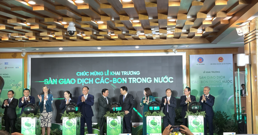Chính thức vận hành sàn giao dịch carbon trong nước