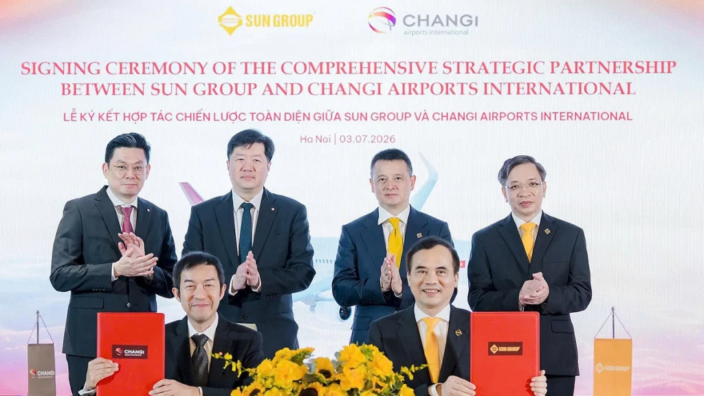 Sun Group và Changi Airports International mở rộng hợp tác hạ tầng hàng không