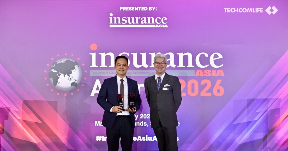 Techcom Life đoạt cú đúp giải thưởng tại Insurance Asia Awards 2026
