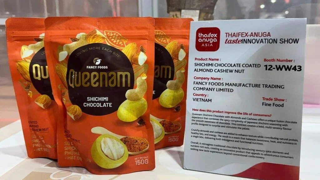 Socola vị Shichimi của Queenam được vinh danh tại Thaifex 2026